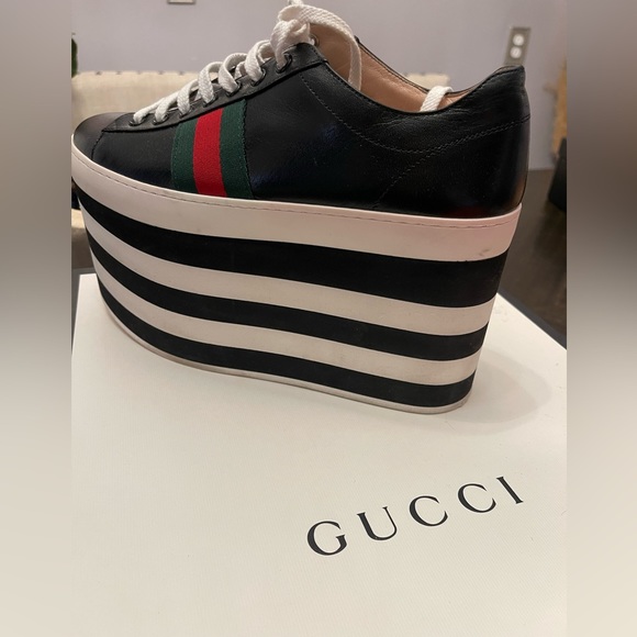 Gucci platform sneakers 37.5 - Picture 1 of 5